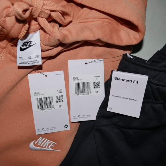 Nike 2 PC Sweatsuit Men's Size 3XL Club Fleece Therma-Fit Christmas Gift Set NWT - Picture 4 of 12